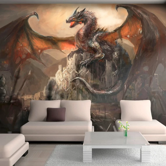 Öntapadó fotótapéta - Dragon castle