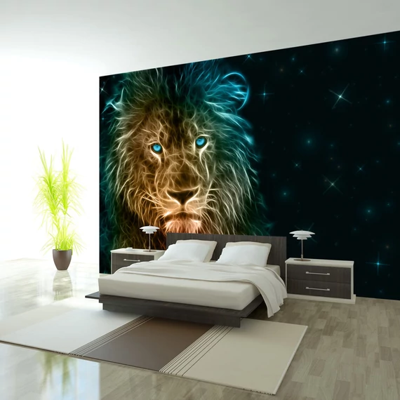 Öntapadó fotótapéta - Abstract lion...