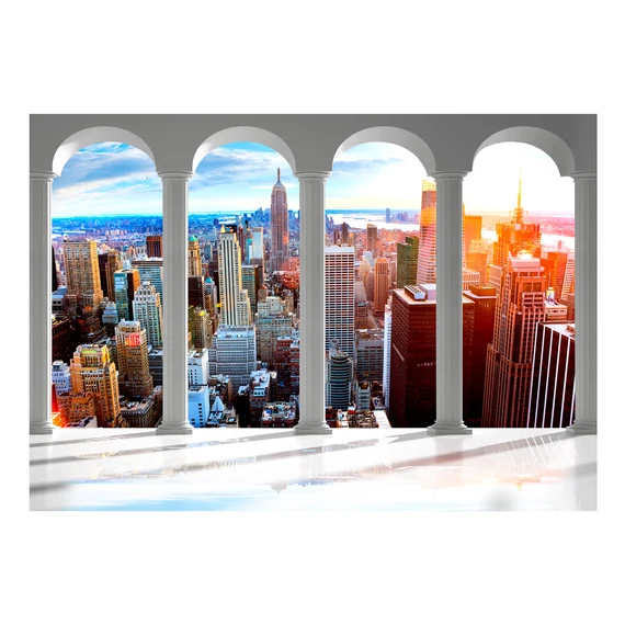 Öntapadó fotótapéta - Pillars and New York