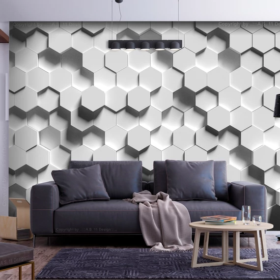 Öntapadó fotótapéta - Hexagonal Awareness