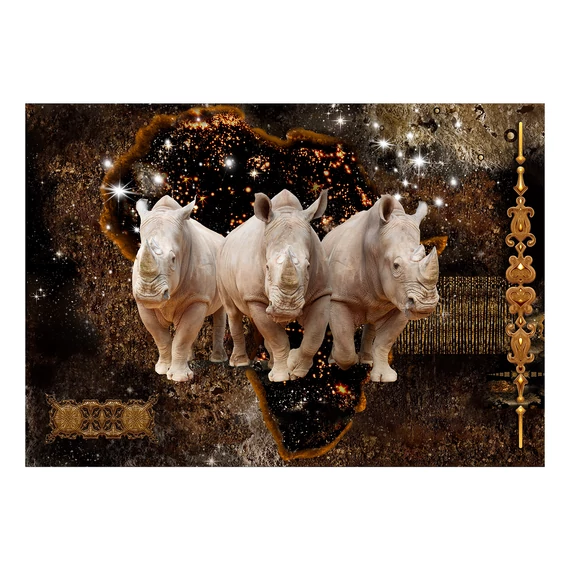 Öntapadó fotótapéta - Golden Rhino