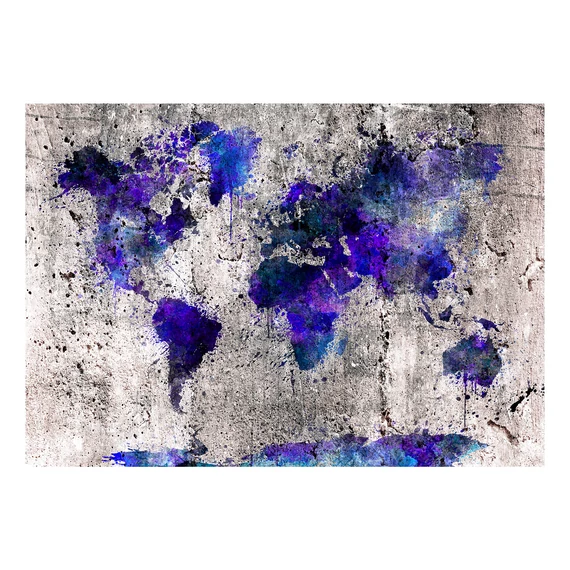 Öntapadó fotótapéta - World Map: Ink Blots