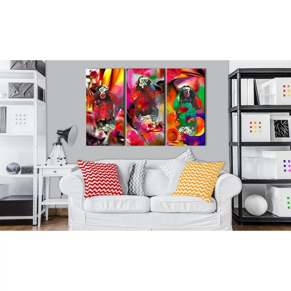 Kép - Crazy Monkeys - triptych