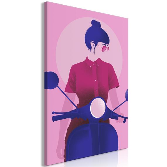 Kép - Girl on Scooter (1 Part) Vertical