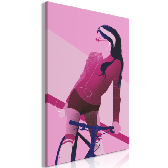 Kép - Woman on Bicycle (1 Part) Vertical