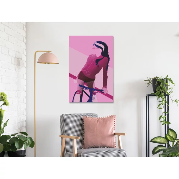 Kép - Woman on Bicycle (1 Part) Vertical