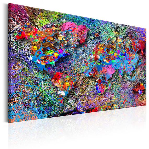 Kép - Map: Jackson Pollock inspiration