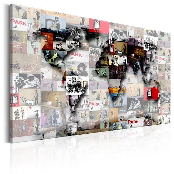 Kép - Map: Banksy inspiration