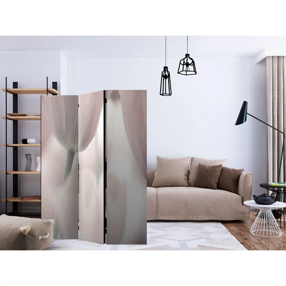 Paraván - Tulips fine art - black and white [Room Dividers]