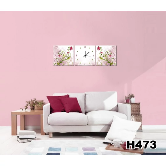 Vászonkép Faliórával H473 Sogno Rosa