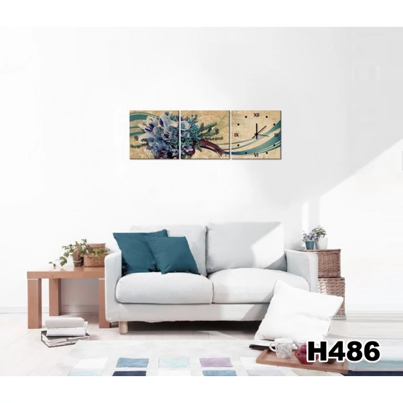 Vászonkép Faliórával H486 Mazzo Di Fiori