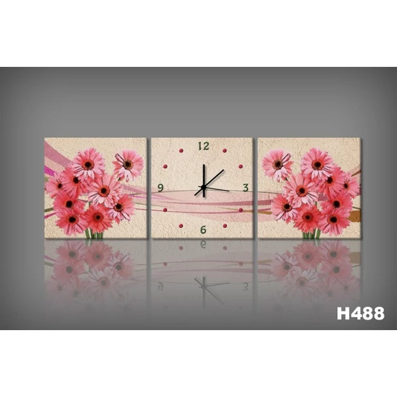 Vászonkép Faliórával H488 Bouquet Di Fiori Rosa
