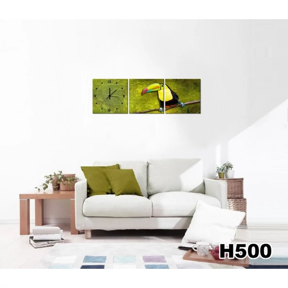 Vászonkép Faliórával H500 ambiente Toucan