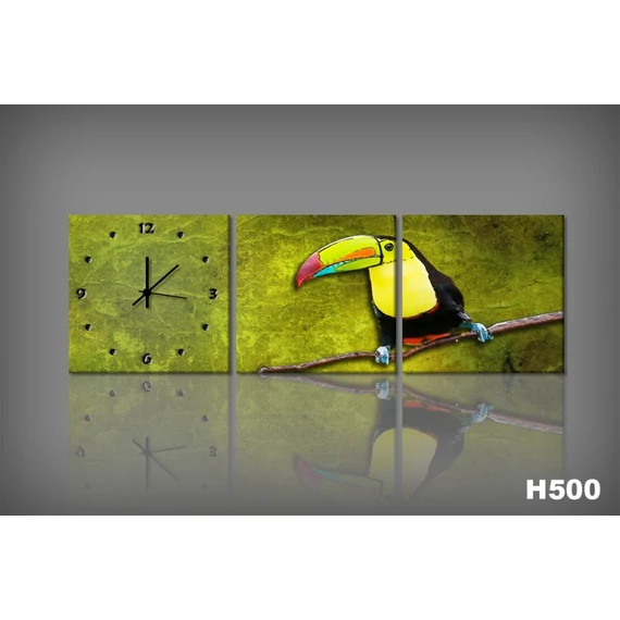 Vászonkép Faliórával H500 ambiente Toucan