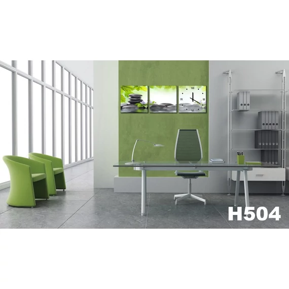Vászonkép Faliórával H504 cimette e pietre
