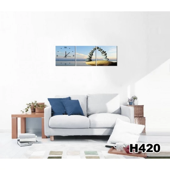 Vászonkép Faliórával Passerella H420