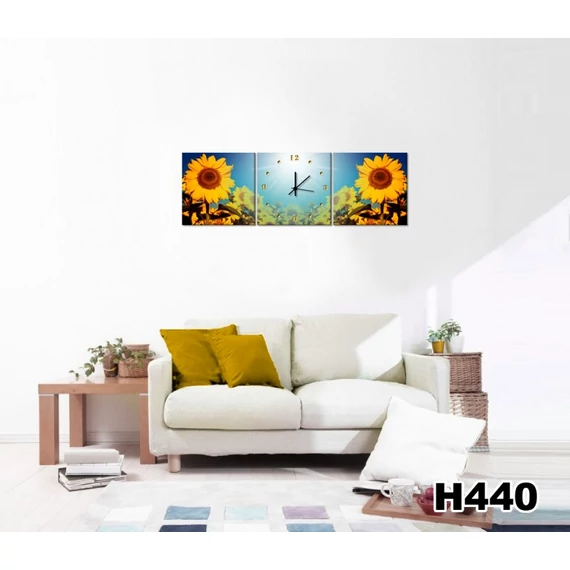 Vászonkép Faliórával soleggiato H440
