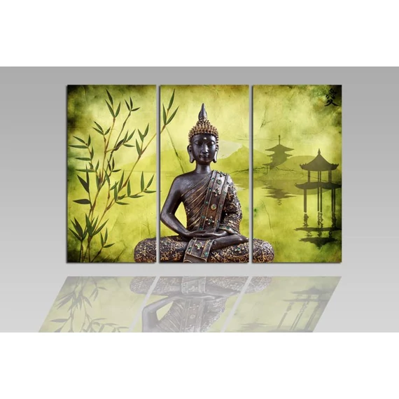 Digital Art vászonkép | 1202-S Buddha Verde THREE
