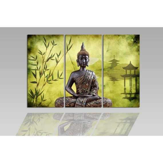 Digital Art vászonkép | 1202-S Buddha Verde THREE