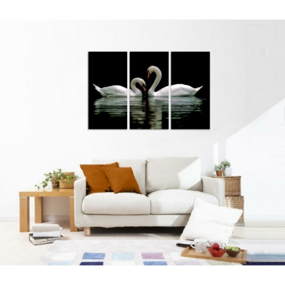 Digital Art vászonkép | 1222-S Swans THREE / POG 4336