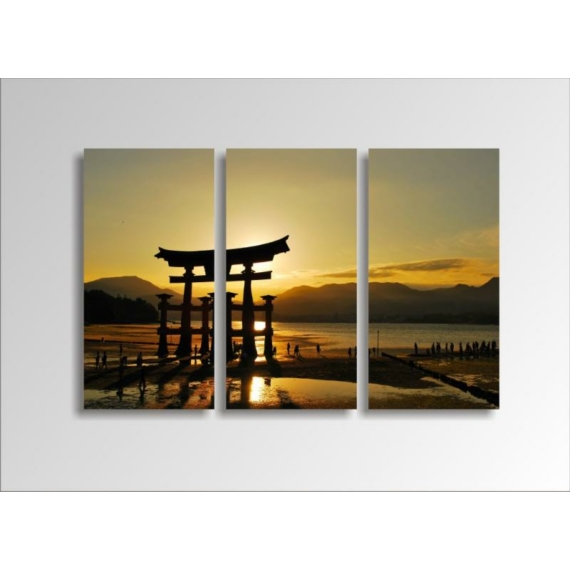 Digital Art vászonkép | 1224-S Japanese Sunrise THREE