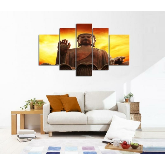 Digital Art vászonkép | 1213-S Buddha Sunrise