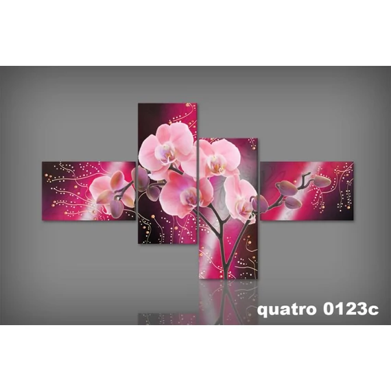Digital Art vászonkép | 0123Q Orchidea Aranico S