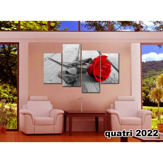 Digital Art vászonkép | 2022Q grigio rosa quatri S