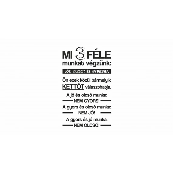 ByHome J50_3 féle munka faltetoválás