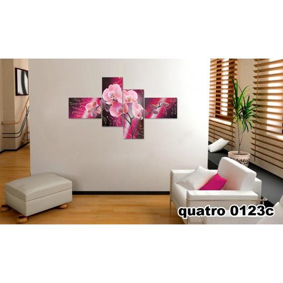 Digital Art vászonkép | 0123Q C Orchidea Aranico S _KK 130x70 cm