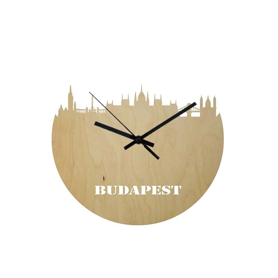 Wood - Budapest - falióra