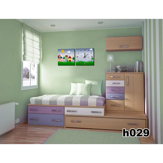 Vászonkép Faliórával h029