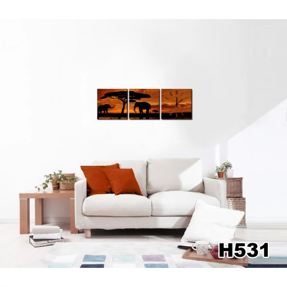 Vászonkép Faliórával h531