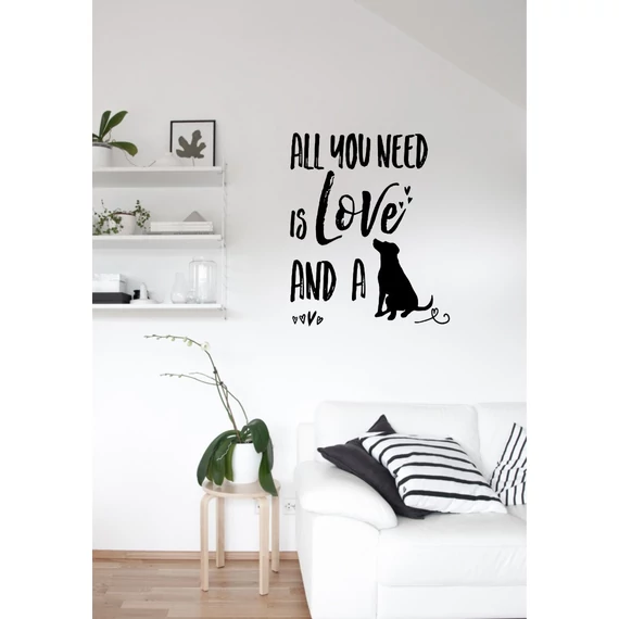 ByHome Felirat J66 Dog faltetoválás