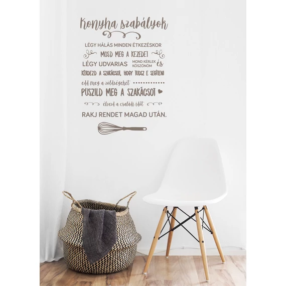 ByHome Felirat J67 Konyha faltetoválás