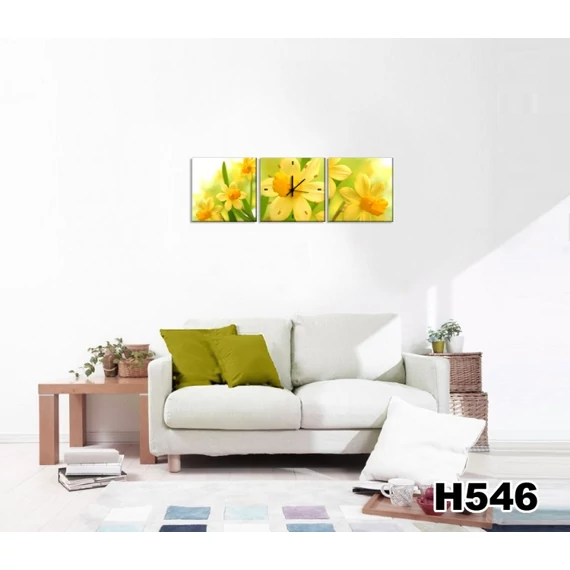 Vászonkép Faliórával h546