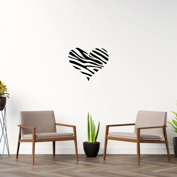 ByHome Felirat J82 Zebra Heart