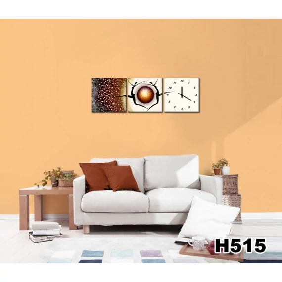 Vászonkép Faliórával H515 l inverno sta arrivando
