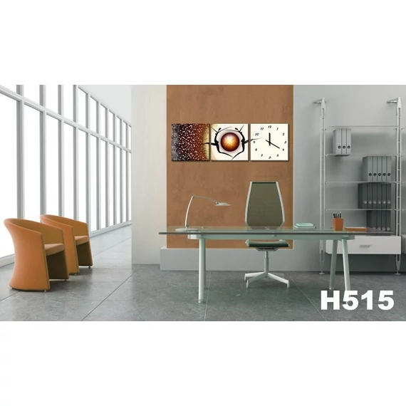 Vászonkép Faliórával H515 l inverno sta arrivando