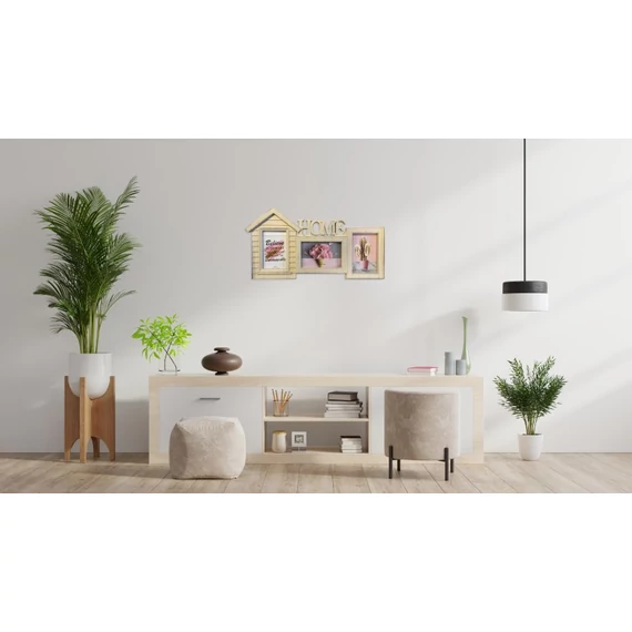 AA- 987 HOME Fali képkeret Vintage Bézs