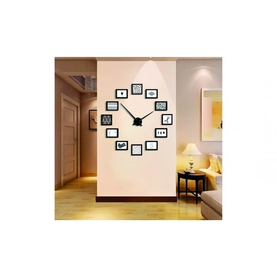 Óriás falióra fa képkeretekkel 555/4253 B - 100 cm-