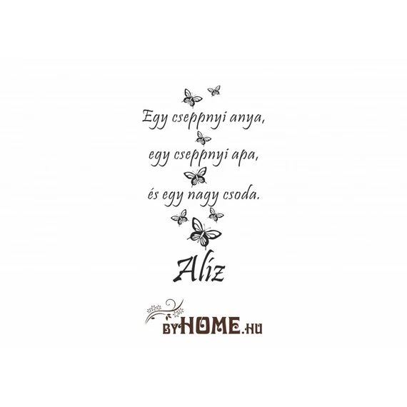 ByHome Felirat 12 faltetoválás