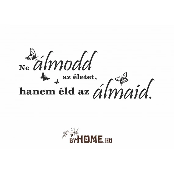 ByHome Felirat 13 faltetoválás
