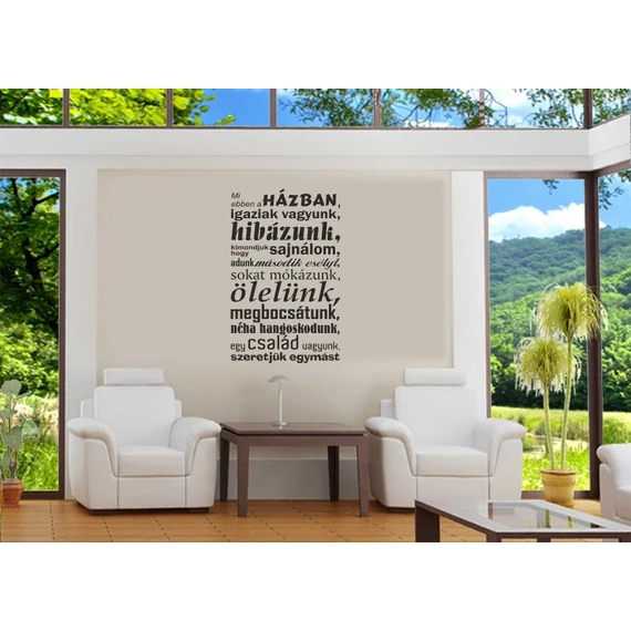 ByHome Felirat 14 faltetoválás