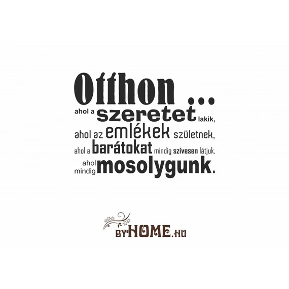 ByHome Felirat 15 faltetoválás