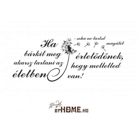 ByHome Felirat 17 faltetoválás