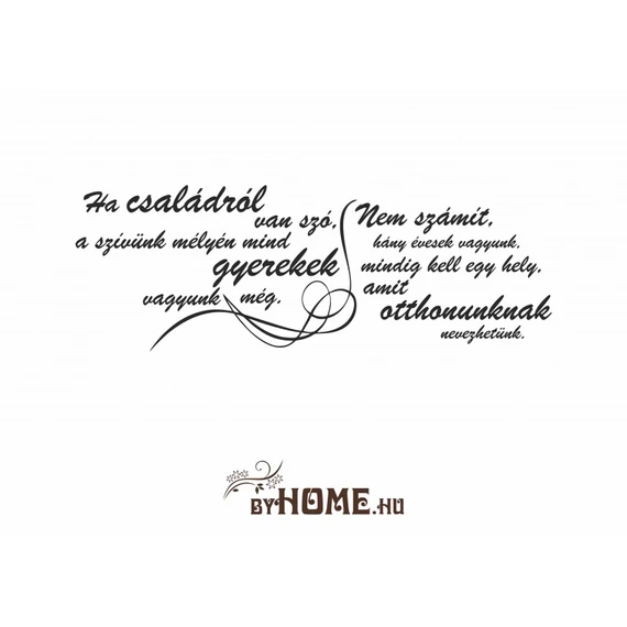 ByHome Felirat 18 faltetoválás