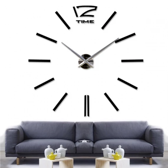 LARGE 320B óriás falióra 50 cm- fekete