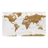 Kép 2/4 - Öntapadó fotótapéta - World Map: White Oceans II