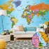 Kép 1/4 - Öntapadó fotótapéta - World Map: Colourful Geography II
